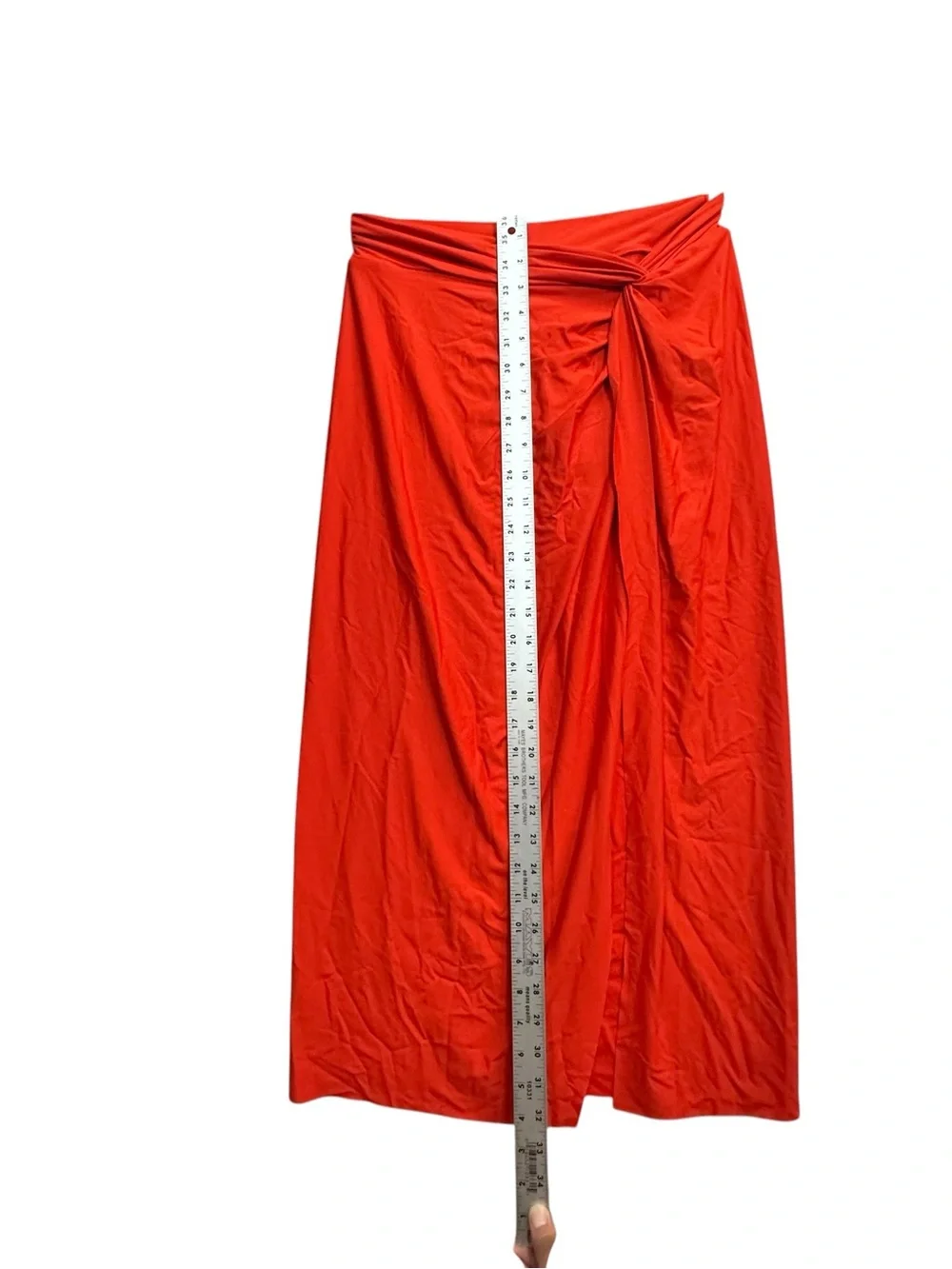 CALIA Twisted Knot Sarong Skirt Small Fresh Red Swim Cover Up NWT